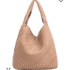 Melie Bianco Women's Johanna Shoulder Bag Began Leather Tote Nude Warm Beige